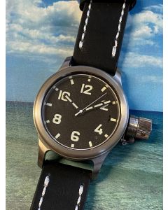 0195ChSTR Agat Zlatoust Diver Watch  46mm TITAN - crown right side