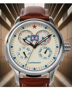 Red Star Kalender Automatik 45mm Seagull ST.2527