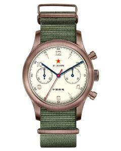 NEU! Seagull 1963 Chronograph 40mm Saphirglas BRONZE