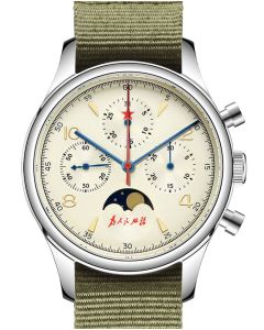Red Star 1963 Air Force Chronograph Seagull ST1908 40mm Sapphire MOONPHASE