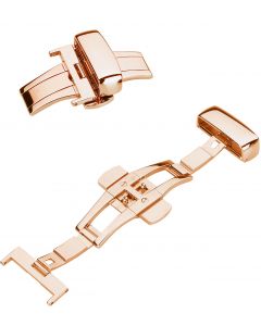 9025RG Butterfly Folding Clasp redgold plated  