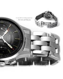 9909   Edelstahlband für Strela Chronographen 