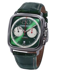 Alexander Shorokhoff Chronograph Square & Round - Green dial