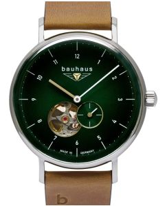 Bauhaus Automatic Open Heart with additional RIOS1931 Inzell leather strap!