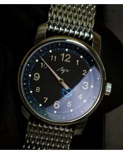 LUCH BIG HAND Einzeigeruhr Automatik 42mm Milanaise, Einzelstück!!