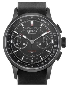 New! Strela Chronograph BLACK Cosmos 40mm