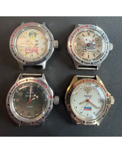 4 Vostok Handaufzug & Automatik als Ersatzteilspender