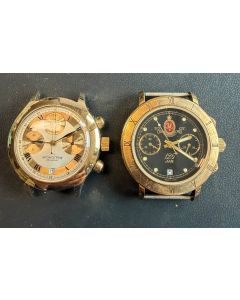 2 Poljot Chronographen 3133  als Ersatzteilspender