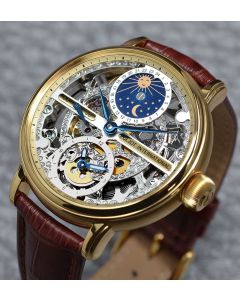 Poljot International Globetrotter Skeleton Jubiläumsuhr  
