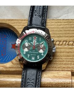 Vostok Chronograph Komandirskie with original wooden case, very rare!