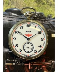 Molnija Taschenuhr Eisenbahn, selten geworden!