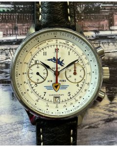 Poljot Chronograph SU 27, slightly worn with fresh service!