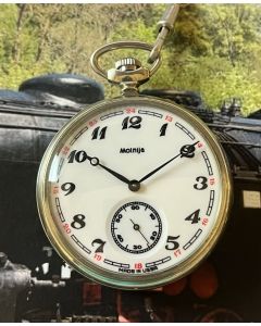 Molnija Taschenuhr Eisenbahn, selten geworden!