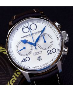 Exclusive: Alexander Shorokhoff Chronograph Avantgarde - gold plated Poljot 3133!