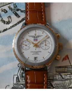 Poljot Chronograph Pilot, ungetragen, Sammlerstück!
