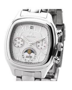 Maktime Mondphase Chronograph White Moon Poljot 31679