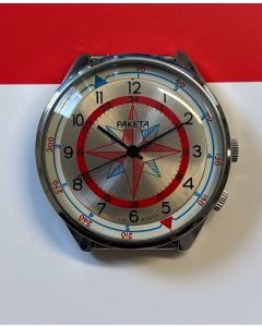 Raketa manual winding windrose CCCP with moveable lunette