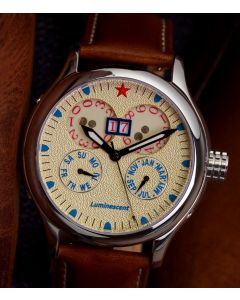 Red Star Automatic Calender 45mm