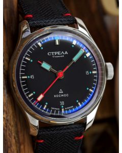 Strela 1965 Cosmos 40mm Poljot 2609 mit RIOS1931 Ersatzband