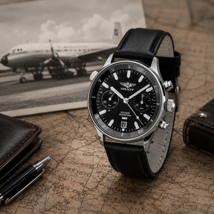 Pilot Chronograph Traveller Zivil | Poljot 24