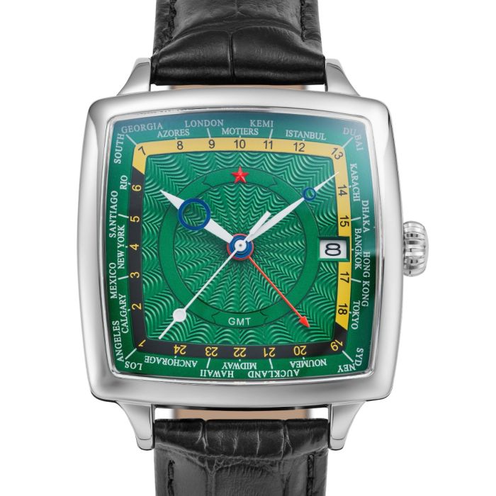 Red Star GMT Automatik NH34 Seiko 7691G-A Seagull Seagull1963 Red