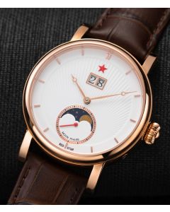 Red Star Seagull Moonphase Big Date Automatic