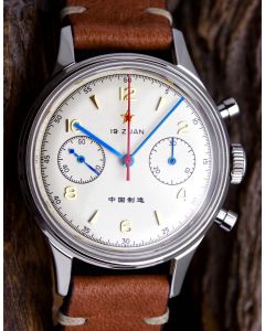 Legendary: Red Star Seagull 1963 38mm Chronograph ST19, Acryl, 3 straps