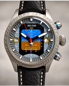 Red Star JUMBO 747 Chronograph Peacock SL4609 - Kautschuk & Lederband