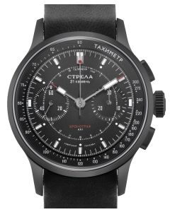 Die Uhr der Kosmonauten: Strela Chronograph BLACK Cosmos 40mm