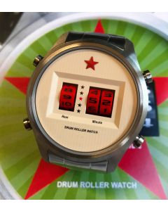 Letztes Stücke! Red Star Drum Roller Watch 44mm