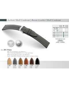 9010Pensa Leather strap Juchten RIOS1931