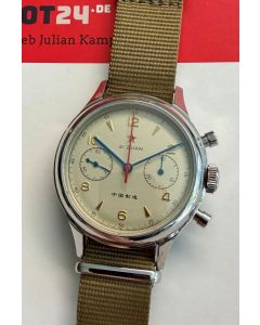 Red Star Seagull 1963 Chronograph 38mm, ST19, Saphir, leicht getragenes Einzelstück!