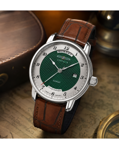 Zeppelin Automatic Day Date Friedrichshafen with extra strap