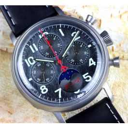 7756G D 7756G A Red Star Moonphase Chronograph Seagull ST1908