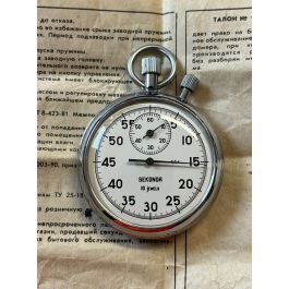 Chronomètre Mécanique Agat – URSS 1990 – Boîte Et Papiers D'origine