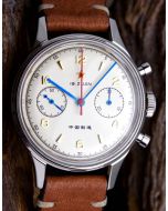 Legendär: Red Star Seagull 1963 38mm Chronograph ST19, Acryl, 3 Bänder
