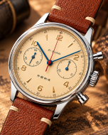 Red Star Seagull 1963 Chronograph 38mm, ST19, Saphir, 3 Bänder
