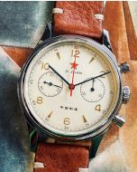 Seagull 1963 Red Star 40mm Chronograph, Sapphire, previous generation, last pieces!