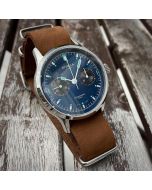 Strela Cosmos Blue Panda Chronograph 40mm Saphir  