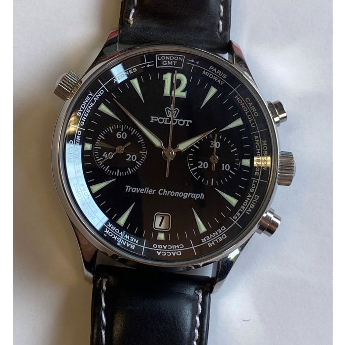 poljot alarm traveller watch