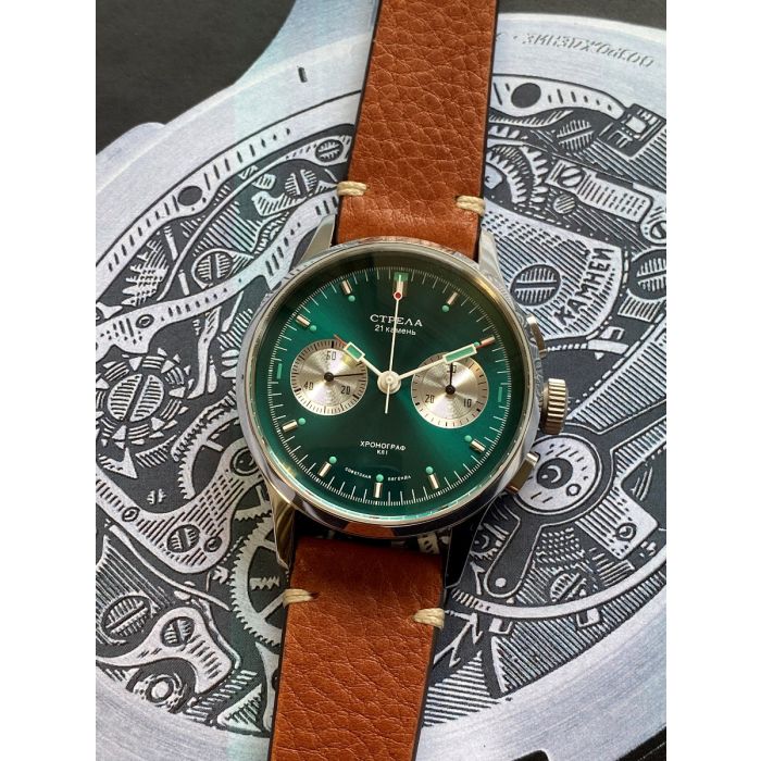 COP40GREEN Panda Strela Chronograph Panda Green 40mm COP40GREEN