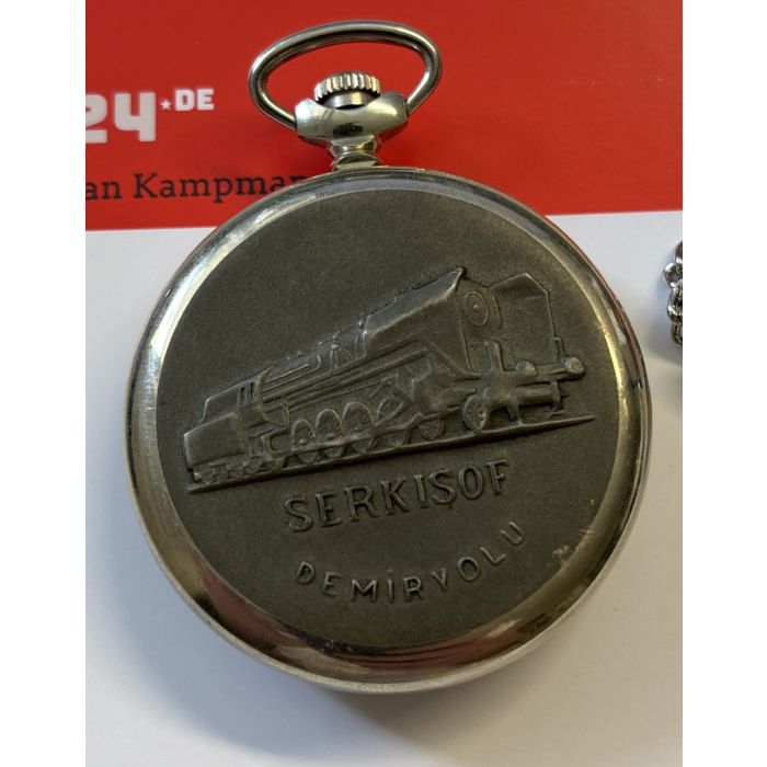 Molnija Taschenuhr Serkisof Eisenbahn USSR selten geworden Poljot 24