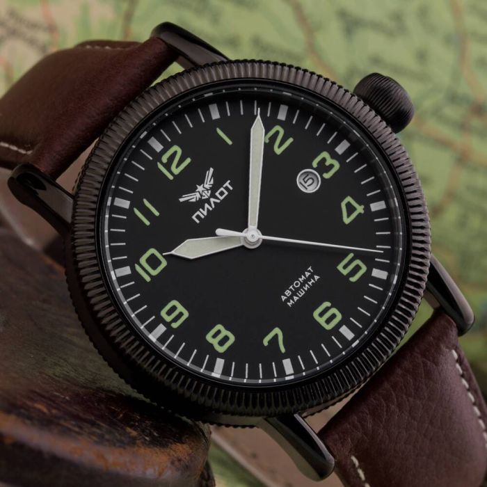 Pilot Automatik 43mm Miyota 8215 Kampfpilot B-Uhr | Poljot 24