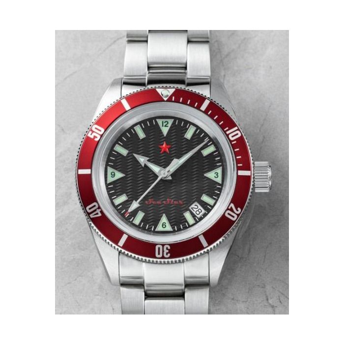 Red Star SEA STAR 1 Automatik Seiko NH35 Seiko NH35A Red Star Diver watch Diver automatic NH35 Diver Seiko Red Star Poljot 24
