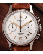 Strela Chronograph Agent 38mm - with metal- and leather strap - last pieces!