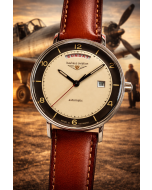Bauhaus Aviation Vintage Pilot Automatik Tag-Datum