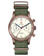 NEU! Seagull 1963 Chronograph 40mm Saphirglas BRONZE