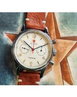 Red Star 1963 Air Force Chronograph Seagull ST19 40mm Saphirglas 