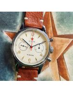 Red Star 1963 Air Force Chronograph Seagull ST19 40mm Sapphire glas