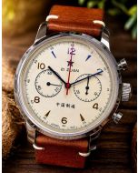 Red Star Seagull 1963 42mm Chronograph ST19, Sapphire, 3 straps